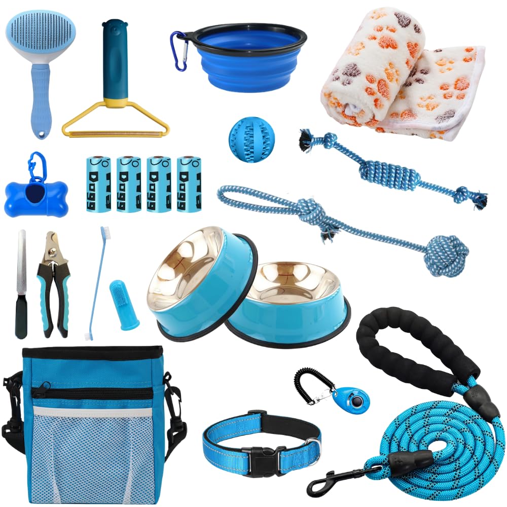 Puppy / Small Dog Kit - Blue - 22 Items