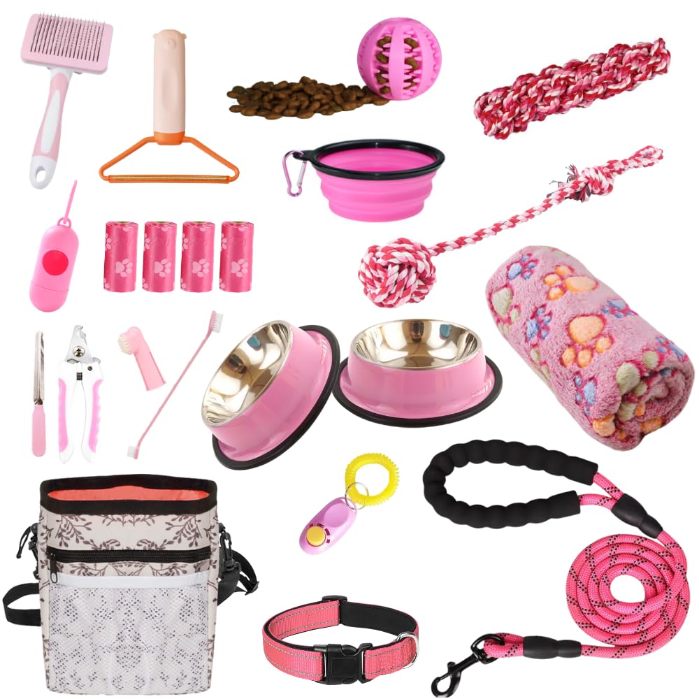 Puppy / Small Dog Kit - Pink - 22 Items