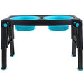Dexas Popware for Pets - Adjustable Height Double Pet Feeder