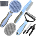 Dog 6 PCS Pet Grooming Kit - Deshedding